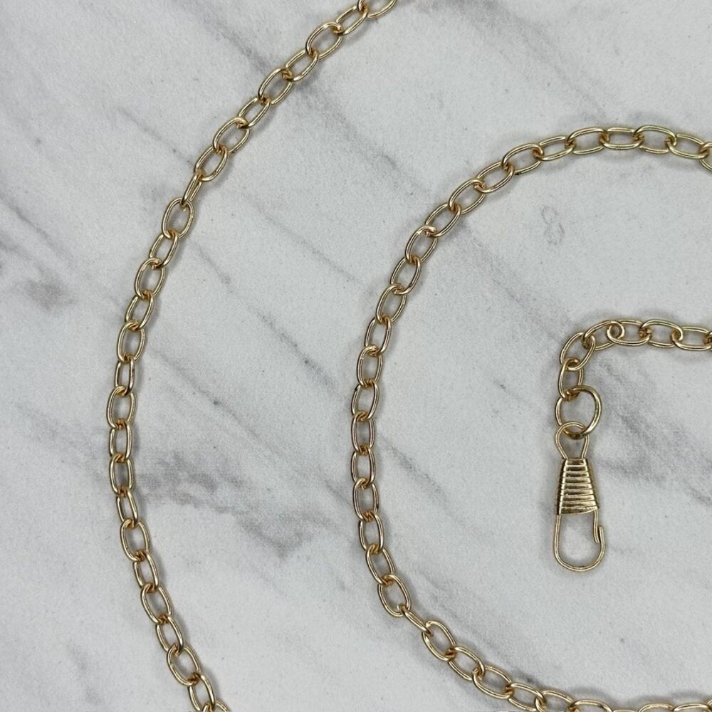 Dainty Gold Tone Chain Purse Handbag Replacement Strap โจ - Picture 6 of 8
